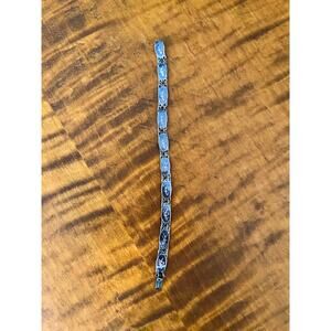 Vintage Siam Silver Niello Inlay Bracelet